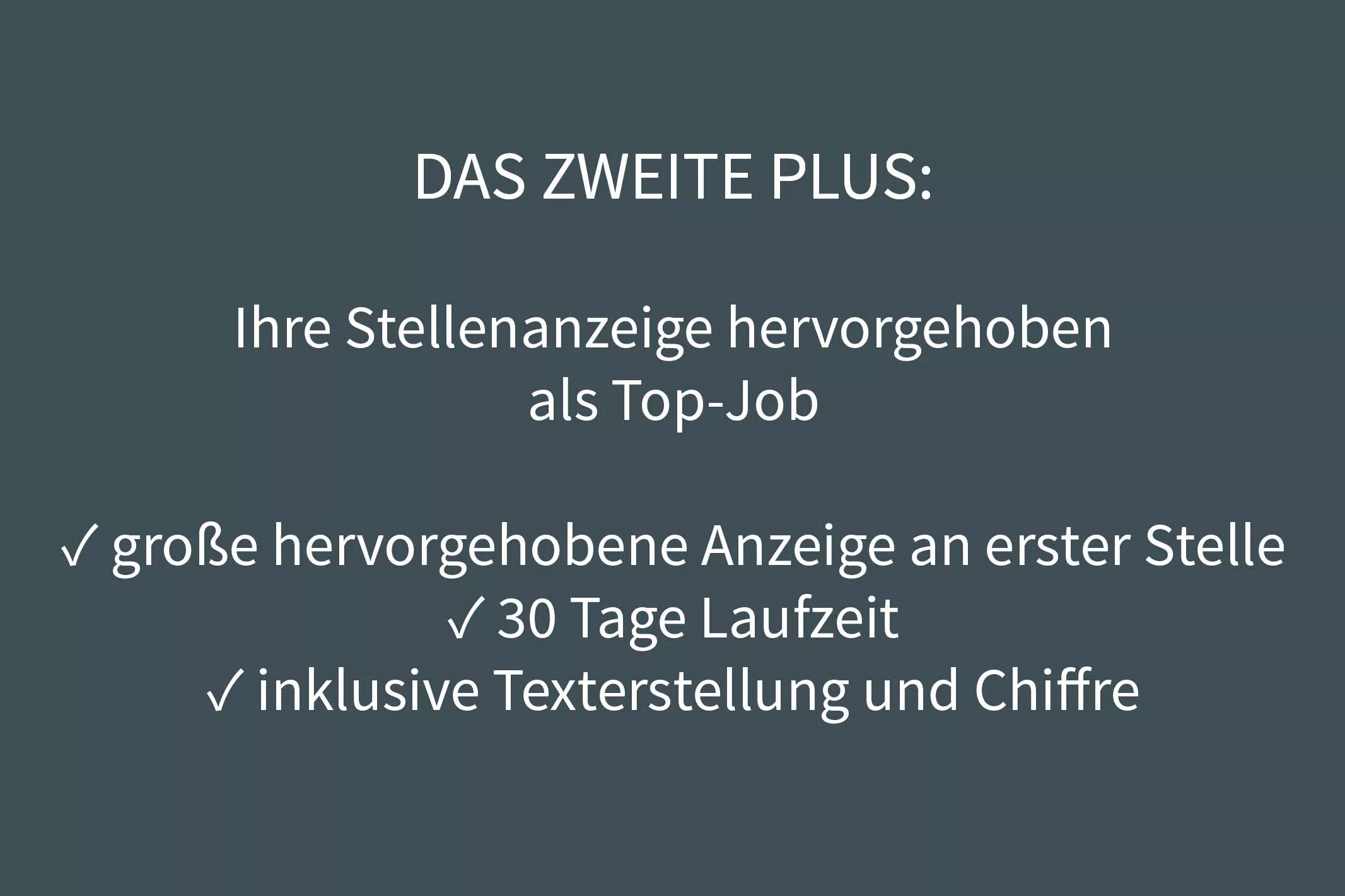 Anzeige Top Job