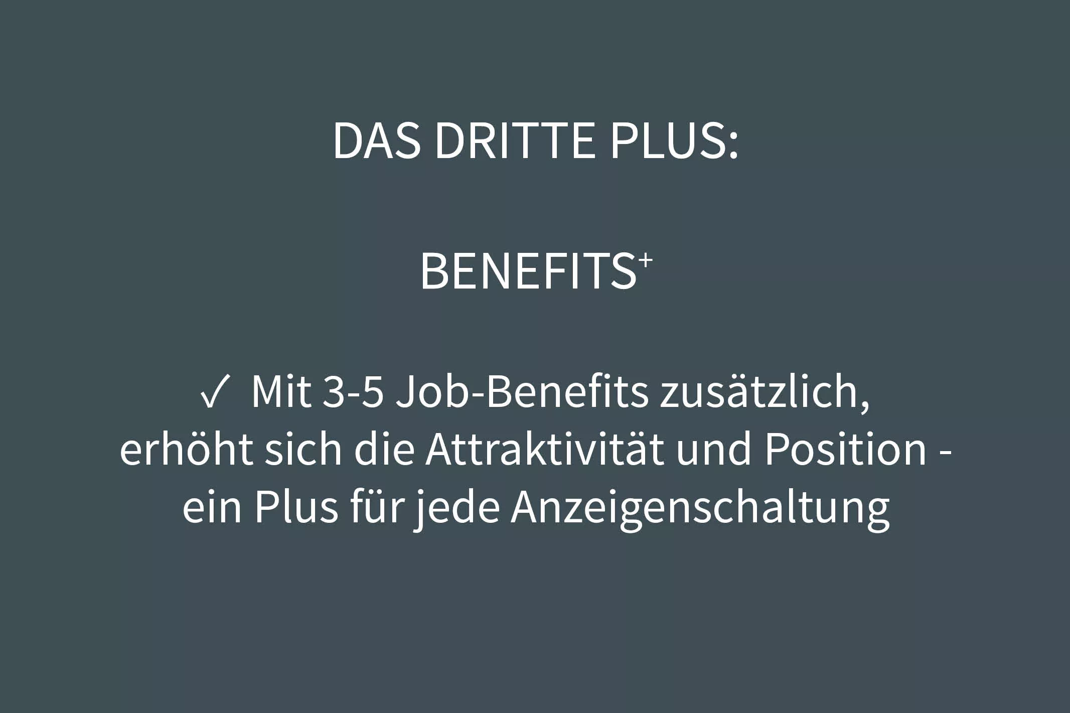 Anzeige Benefits+